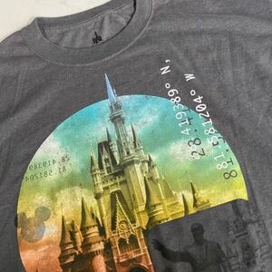 Disney Parks Walt Disney World Magic Kingdom Rainbow Castle 2XL Graphic Tee‎